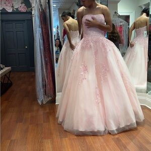 Jovani Pink Strapless Prom/Pageant/Formal